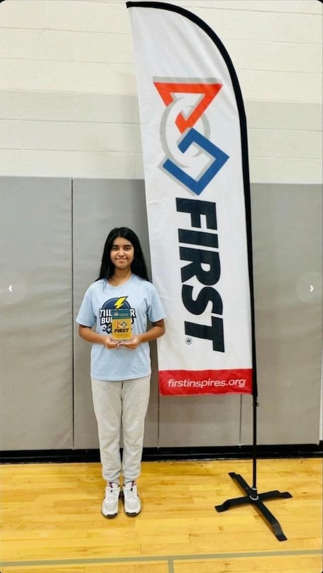 Sophia with the Judges Award at PA State Championship