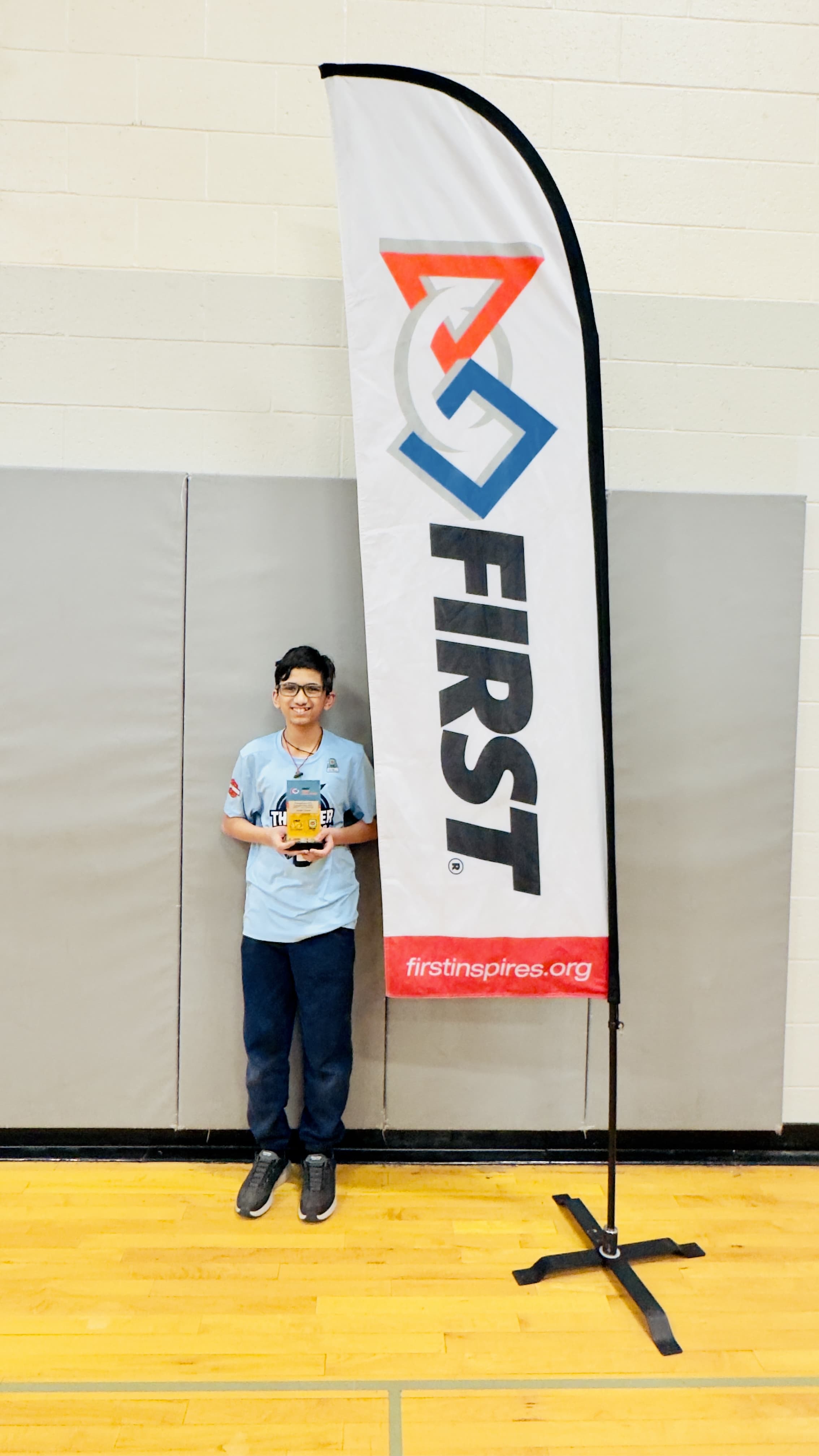 Krishna with the Judges Award at PA State Championship